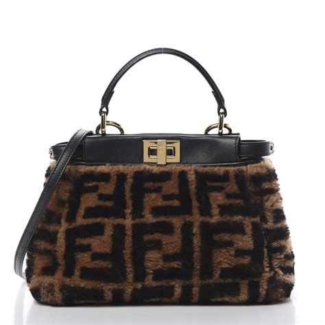 fendi peekaboo mini pocket|Fendi peekaboo mini shearling.